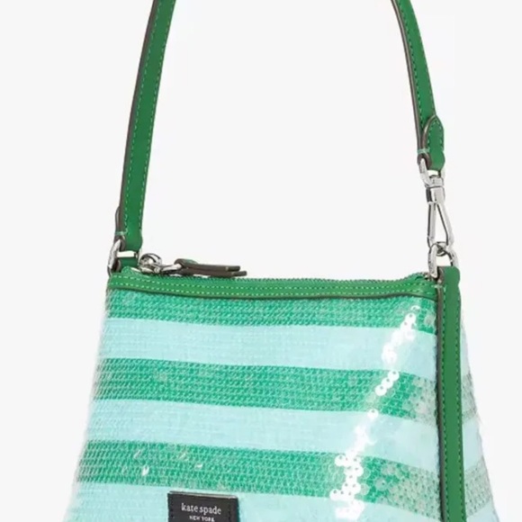 Kate Spade Lulu Seaside Stripe Sequin East West Pochette